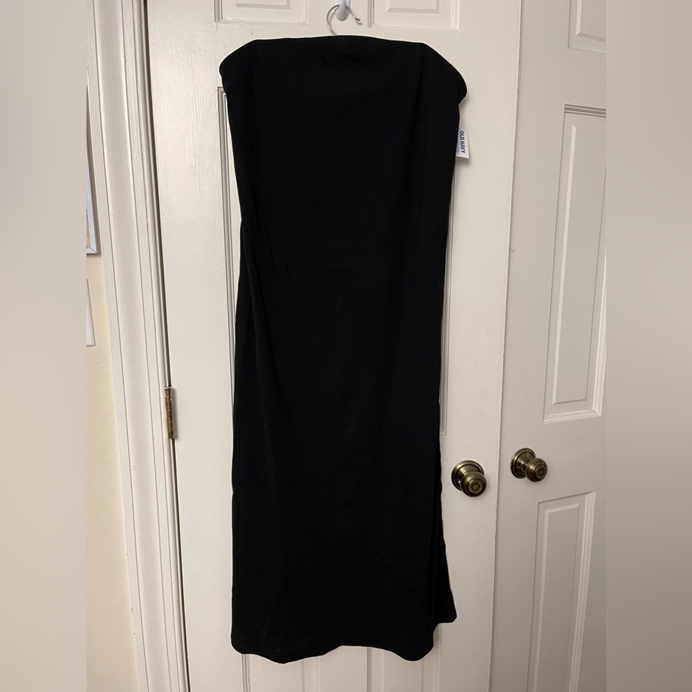 Old Navy, strapless, long dress with shelf bra